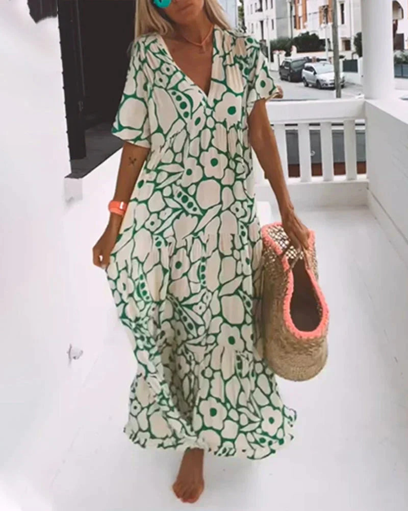 Karin – Women Floral Print Maxi Dress - Image 7