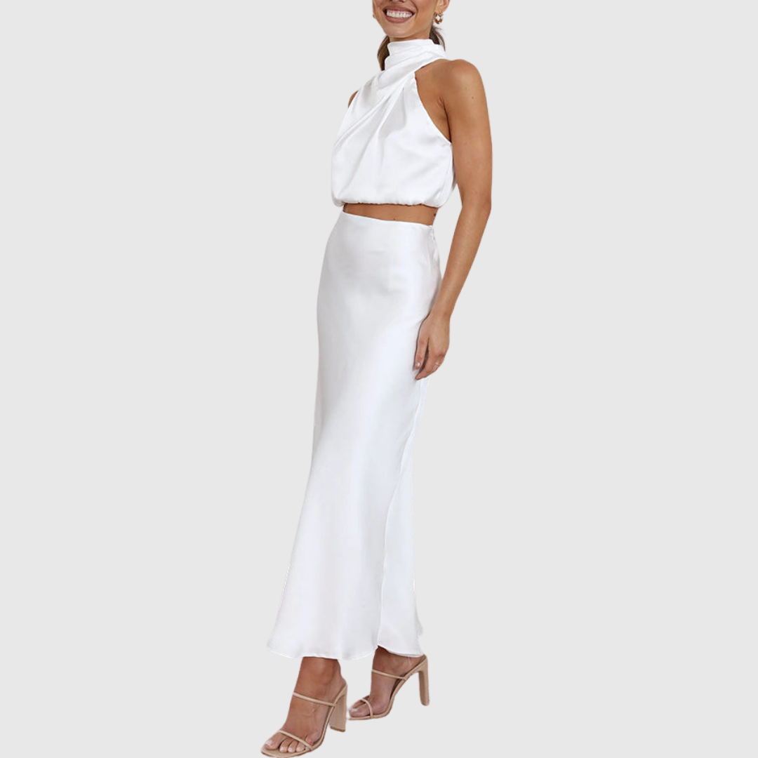 Annika – Elegantes Satin-Set für Damen - Image 3