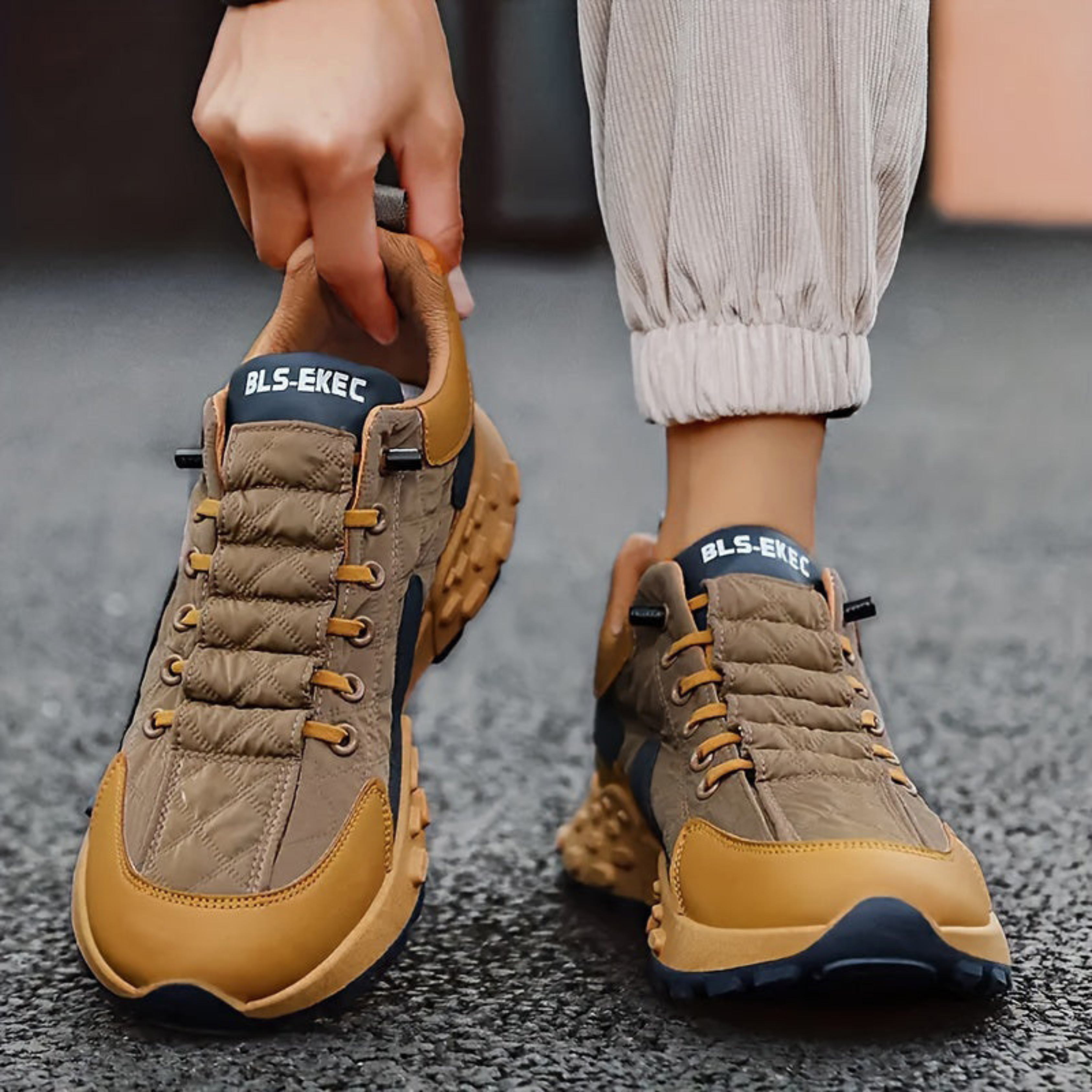 Oskar – Sporty Lace-Up Sneakers - Image 1
