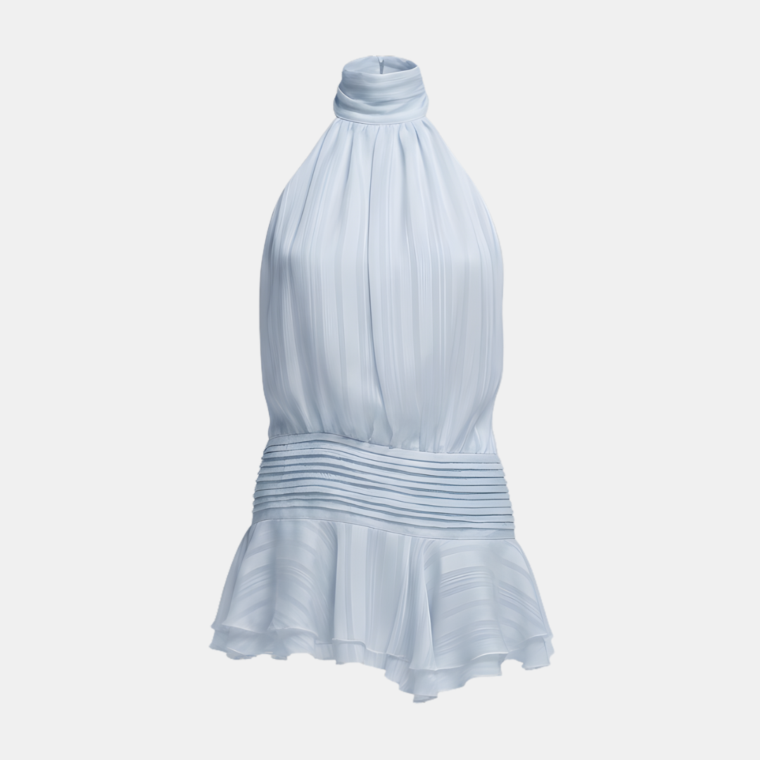 Amelie – Sommerkleid mit Plissee und Neckholder - Image 3