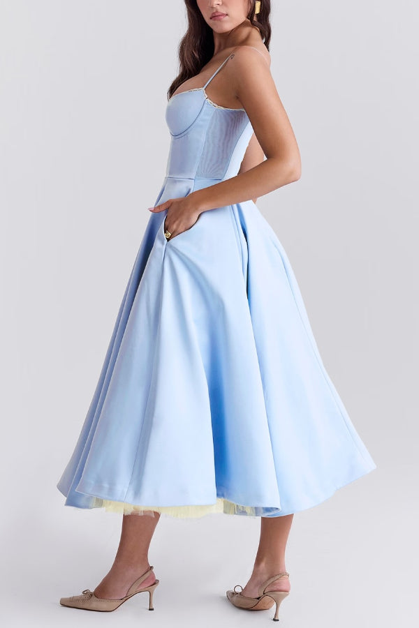 Marie – Strapless V-neck sleeveless Dress - Image 39