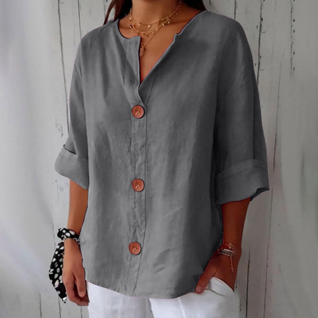 Mara – Chic Button-Up Blouse - Image 2