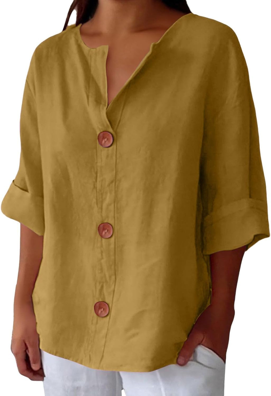 Mara – Chic Button-Up Blouse - Image 3