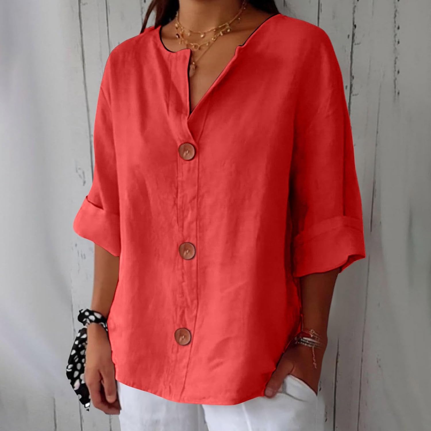 Mara – Chic Button-Up Blouse - Image 7
