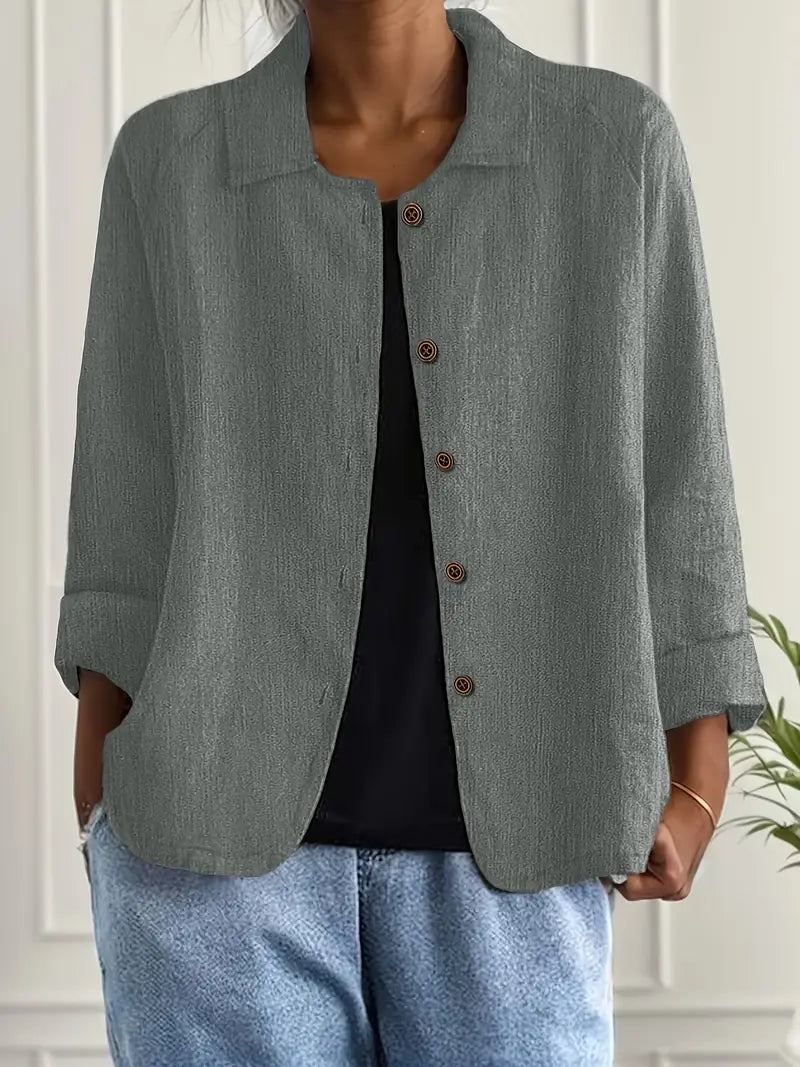 Johanna – Women Casual Button-Up Top - Image 14
