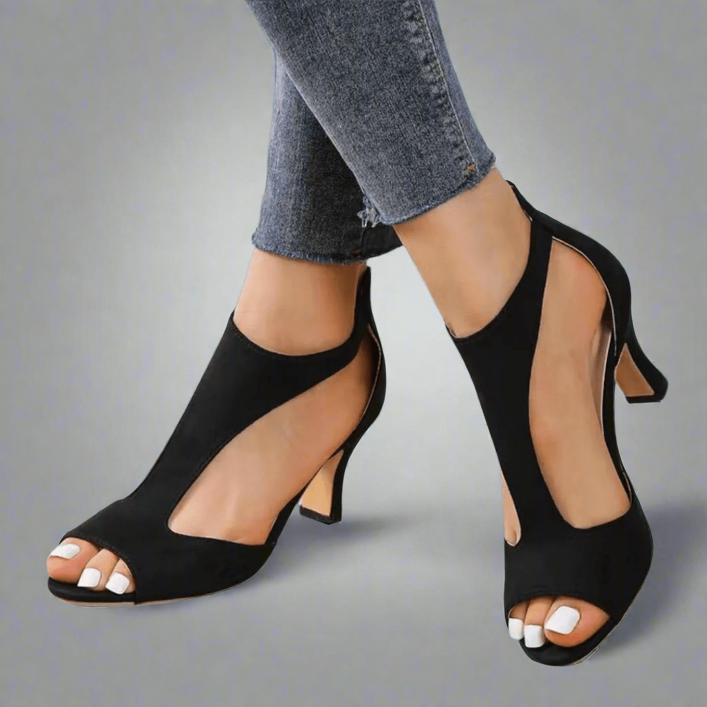Clara – Women Open Toe Heeled Shoes - Image 3