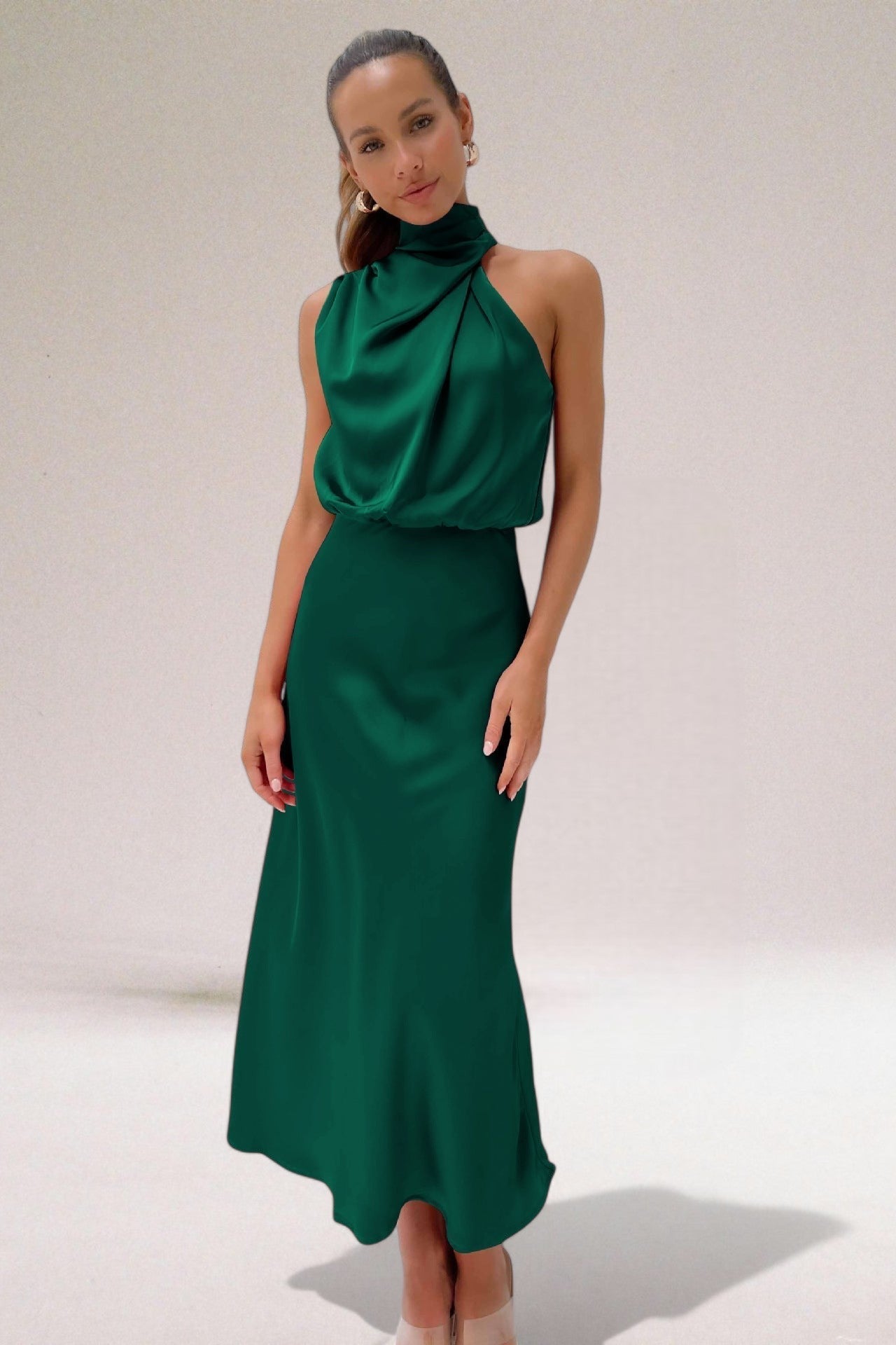 Olivia – Women Elegant Halter Neck Dress - Image 6