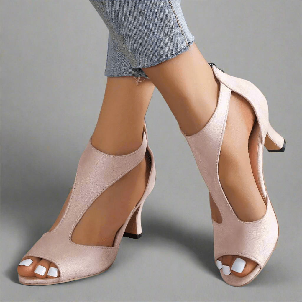 Clara – Women Open Toe Heeled Shoes - Image 4