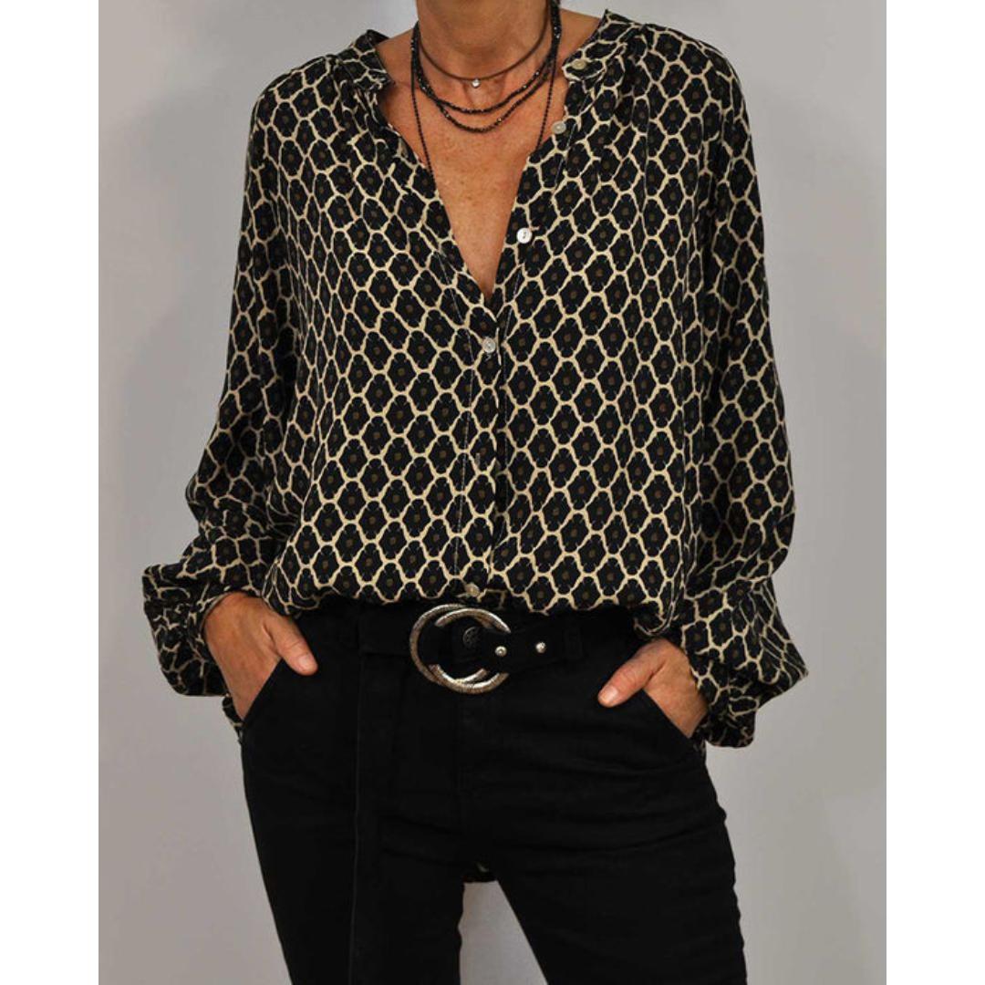 Emma – Women Patterned Blouse - Image 4