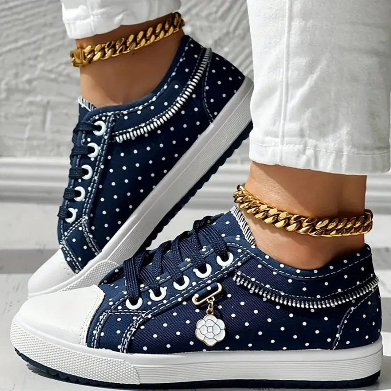 Lola – Women Casual Lace-Up Sneakers - Image 6