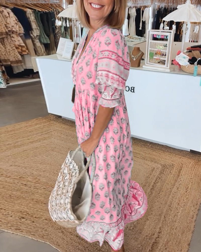 Sophia – Women Floral Print Maxi Dress - Image 11