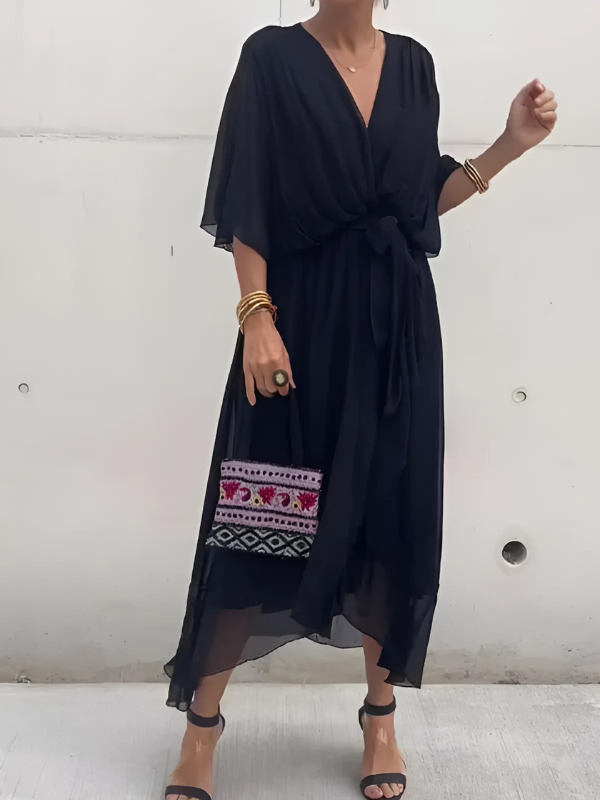 Vanessa – Women Elegant Wrap Dress - Image 1