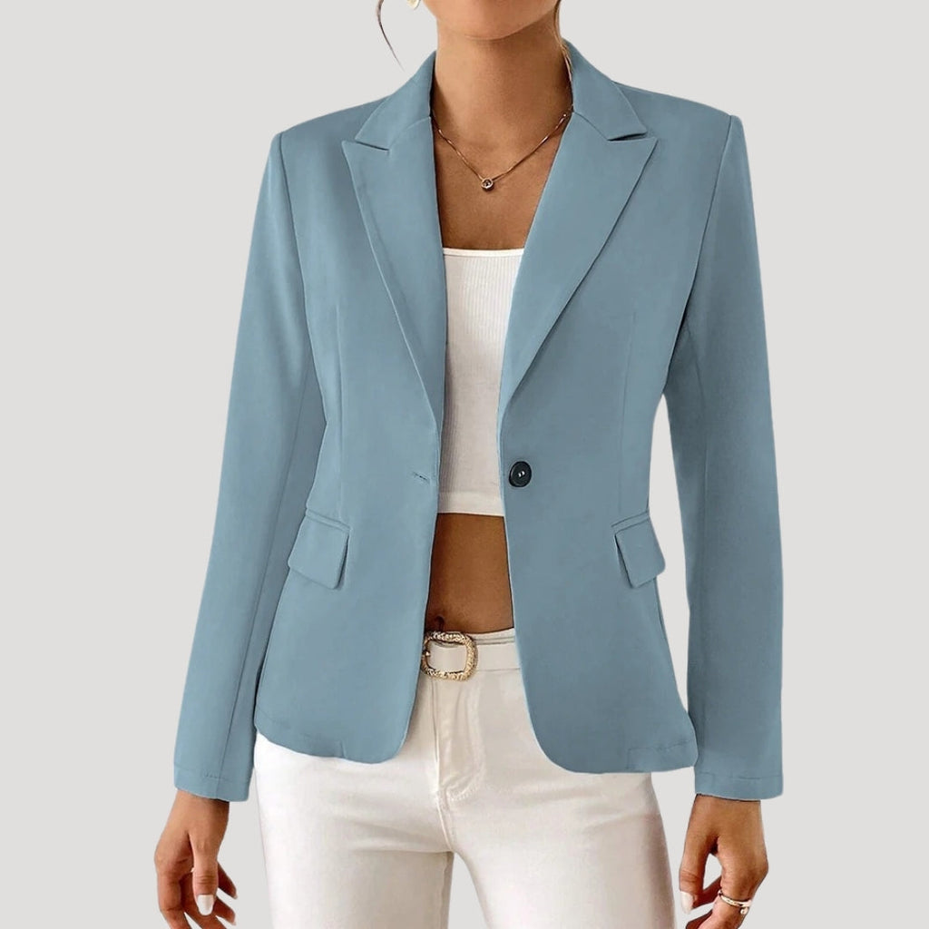 Blazer Women's Tailored Fit with Notched Collar - Image 1
