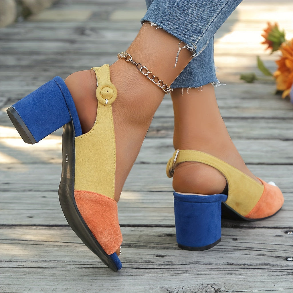 Lea – Women Slingback Block Heels - Image 4