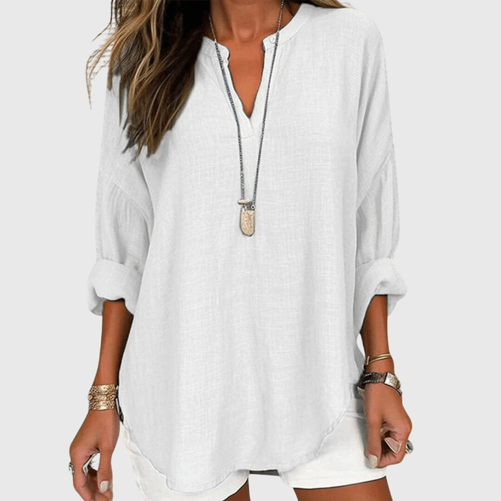 Annika – Flowy Elegant Beach Blouse - Image 2