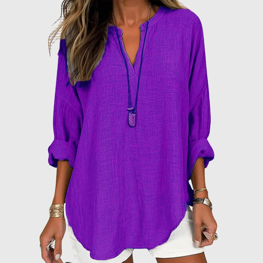 Annika – Flowy Elegant Beach Blouse - Image 6