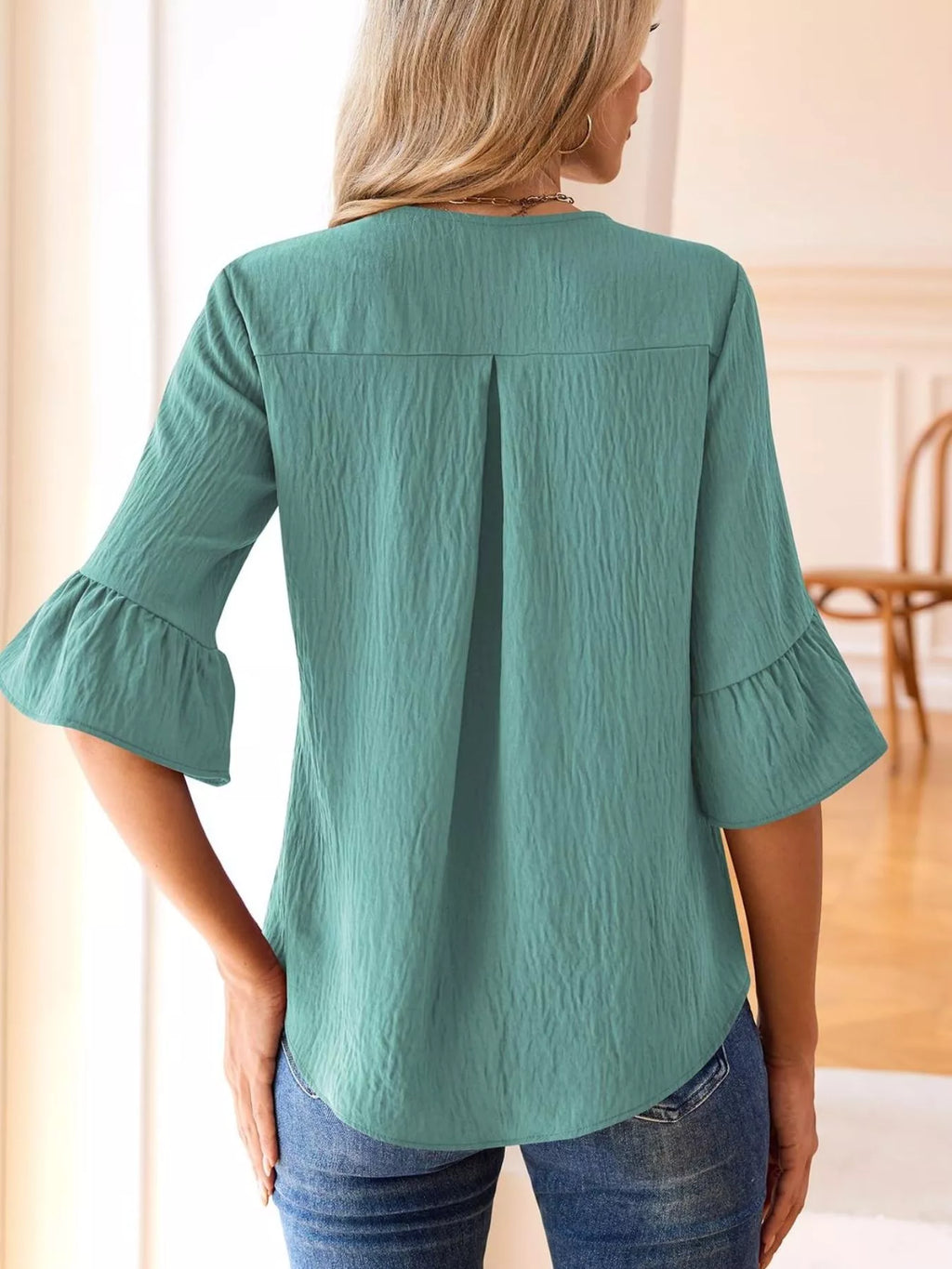 Annika – Ruffled Elegance Blouse - Image 18