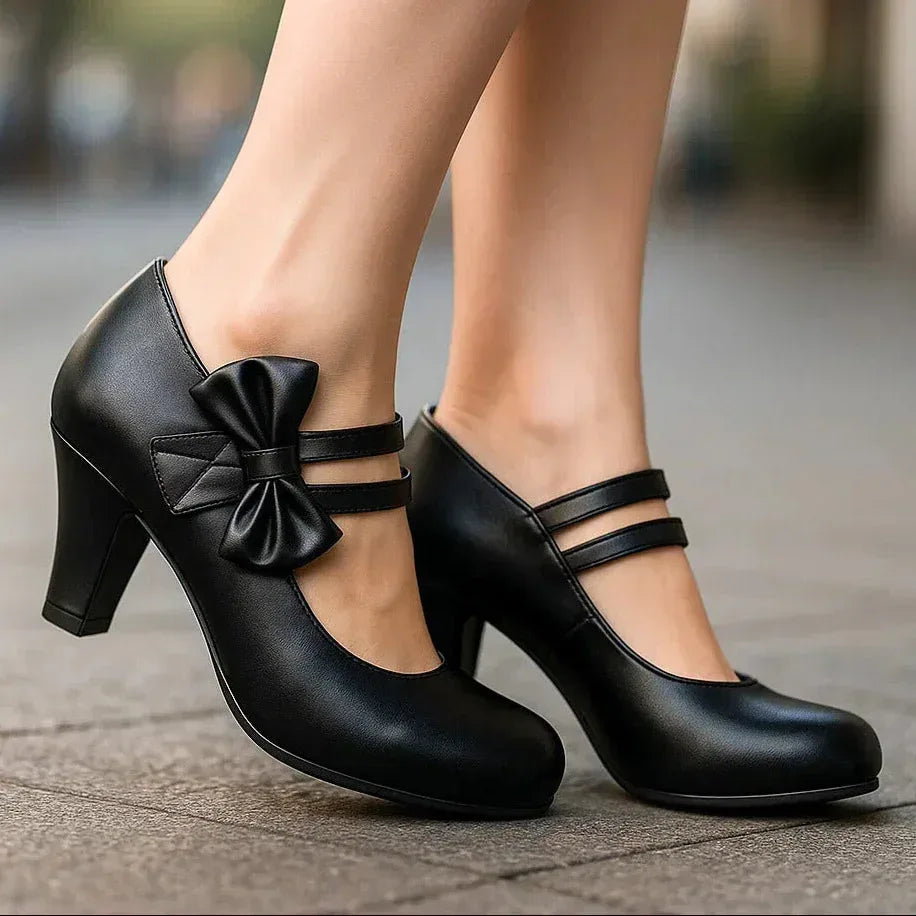 Elise – Elegant Bow Detail Heels - Image 10