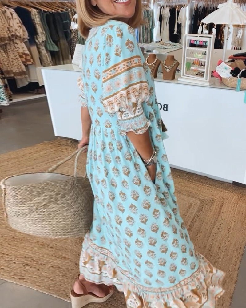 Sophia – Women Floral Print Maxi Dress - Image 14