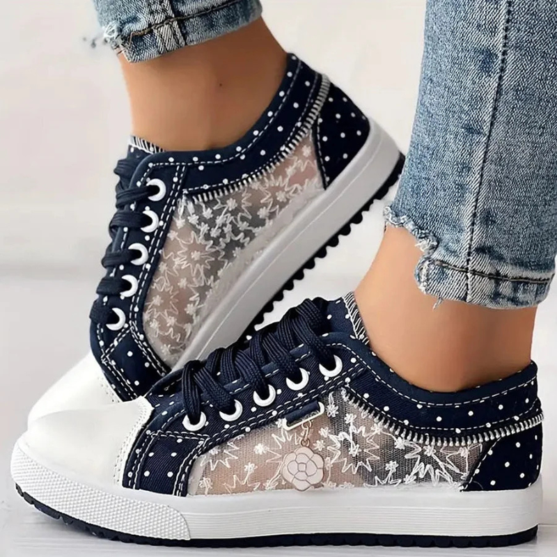 Lola – Women Casual Lace-Up Sneakers - Image 7