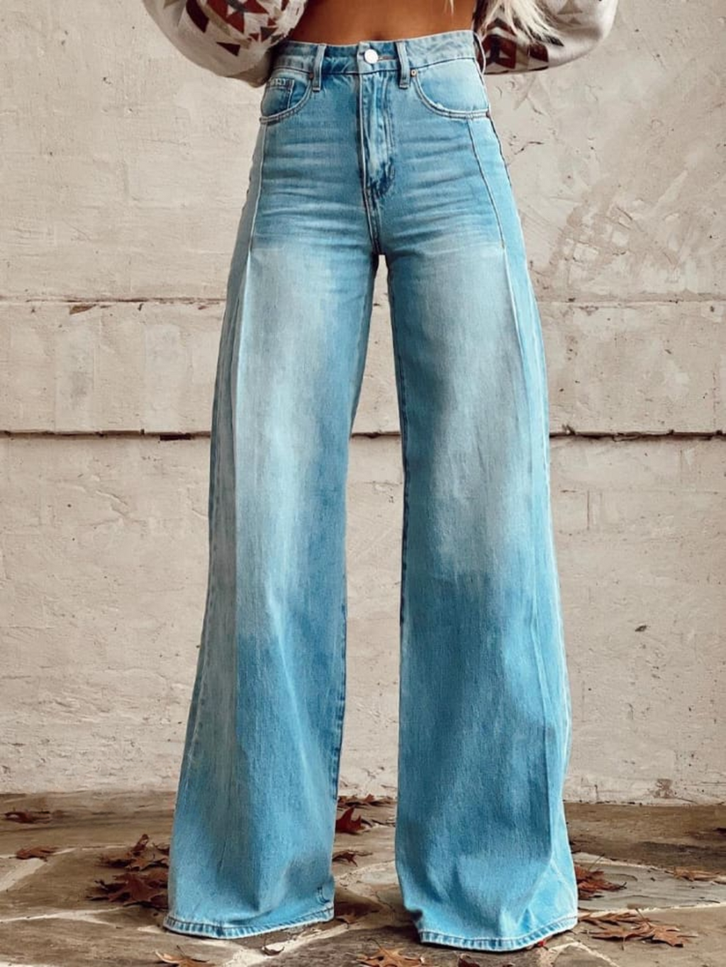 Brigitte – Wide-Leg Denim Trousers - Image 3