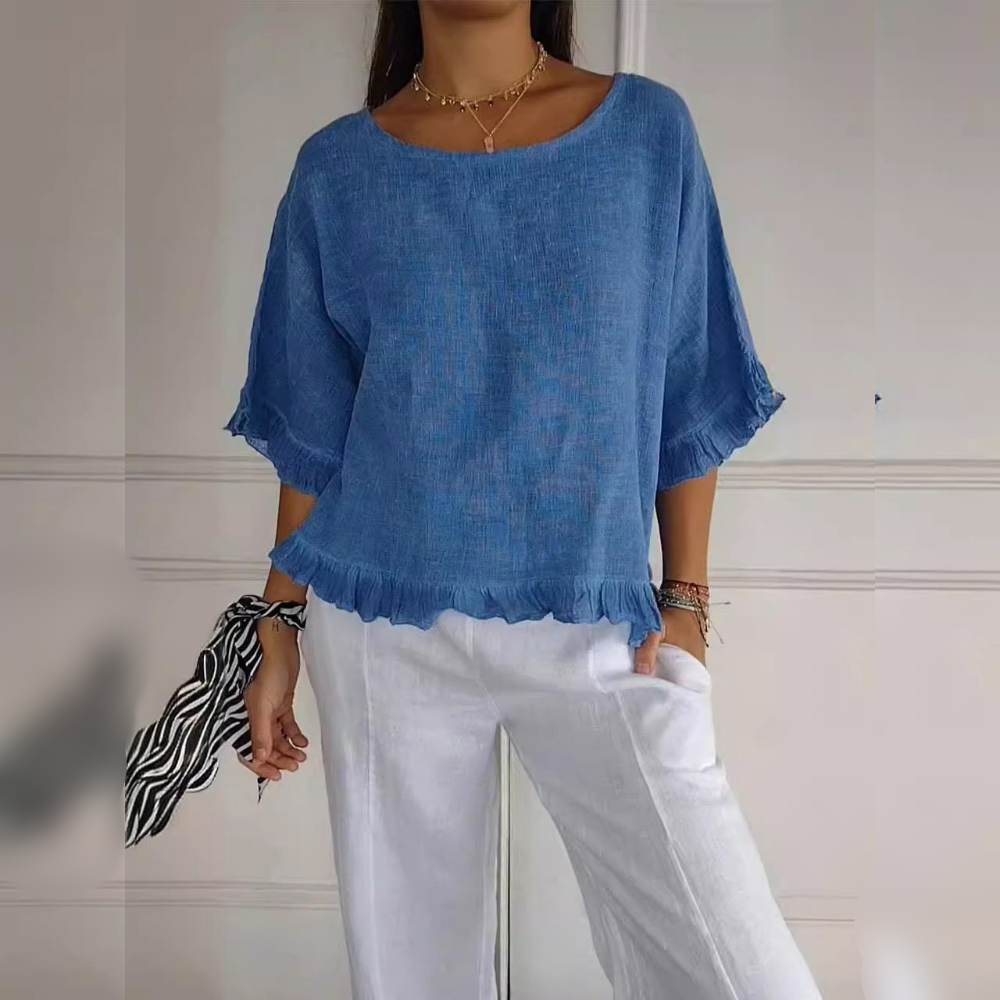 Leni – Women Casual Ruffle Blouse - Image 1