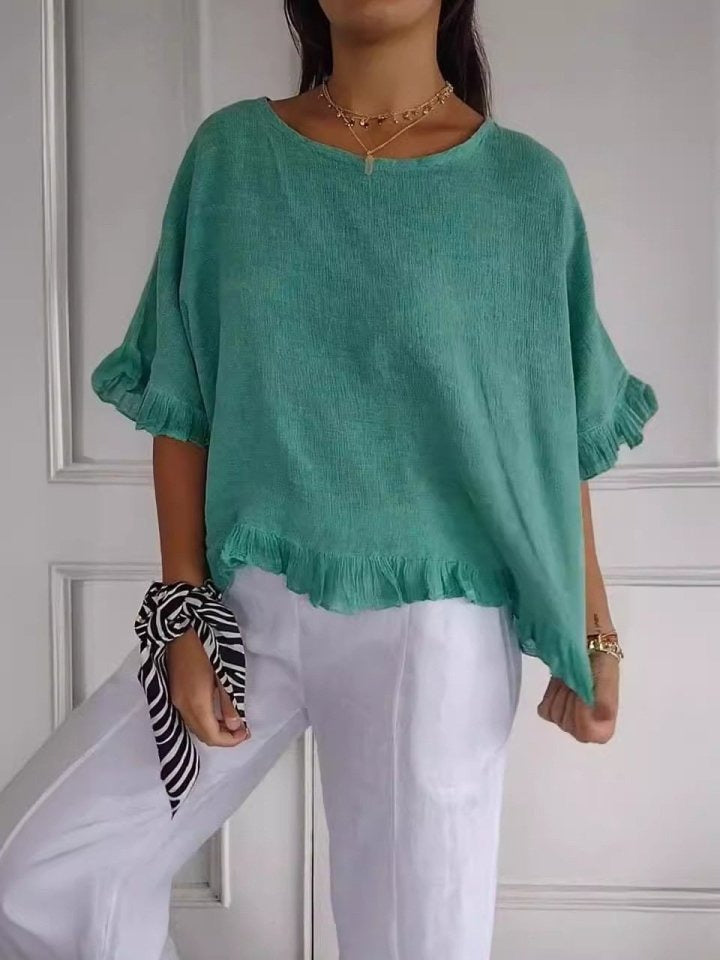 Leni – Women Casual Ruffle Blouse - Image 5