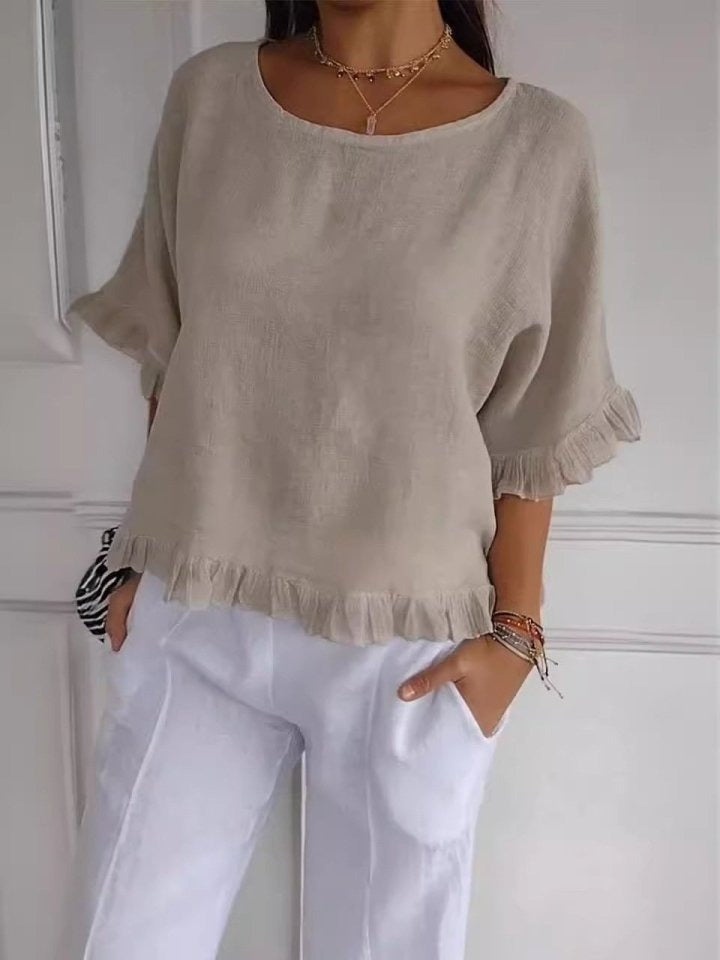 Leni – Women Casual Ruffle Blouse - Image 6