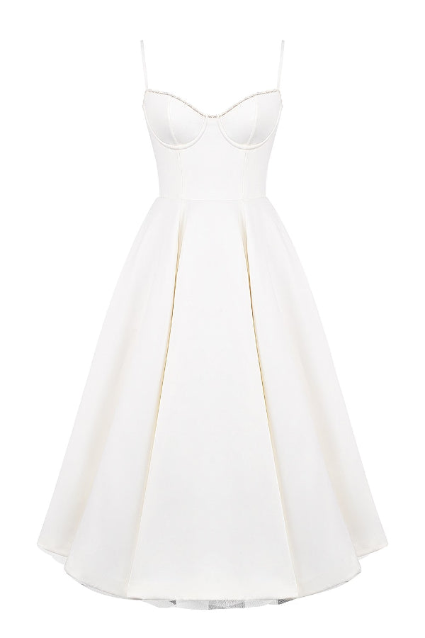 Marie – Strapless V-neck sleeveless Dress - Image 33