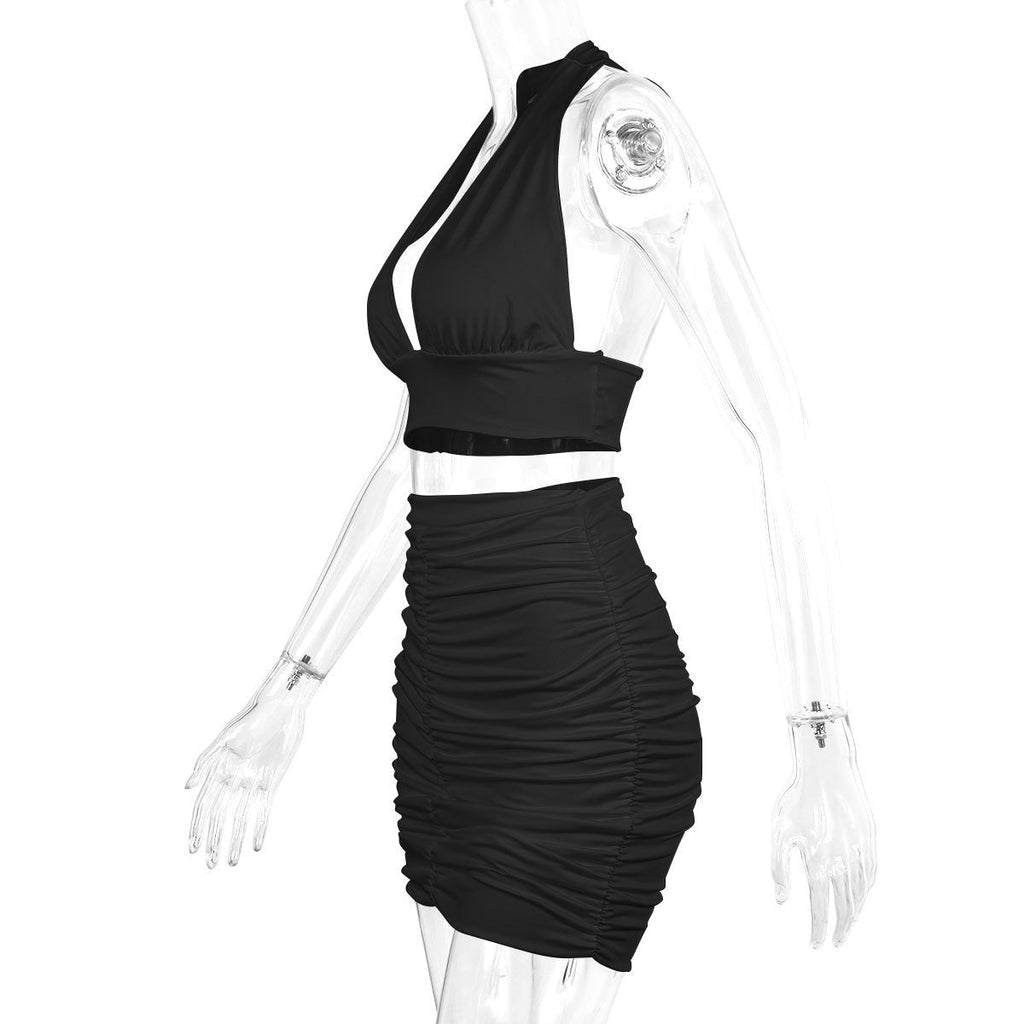Charlotte – Halter Lace-up Hip Top Dress - Image 7