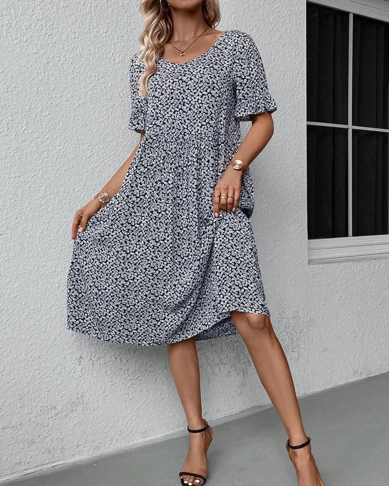 Lily – Women Floral Print Summer Dress - Image 1