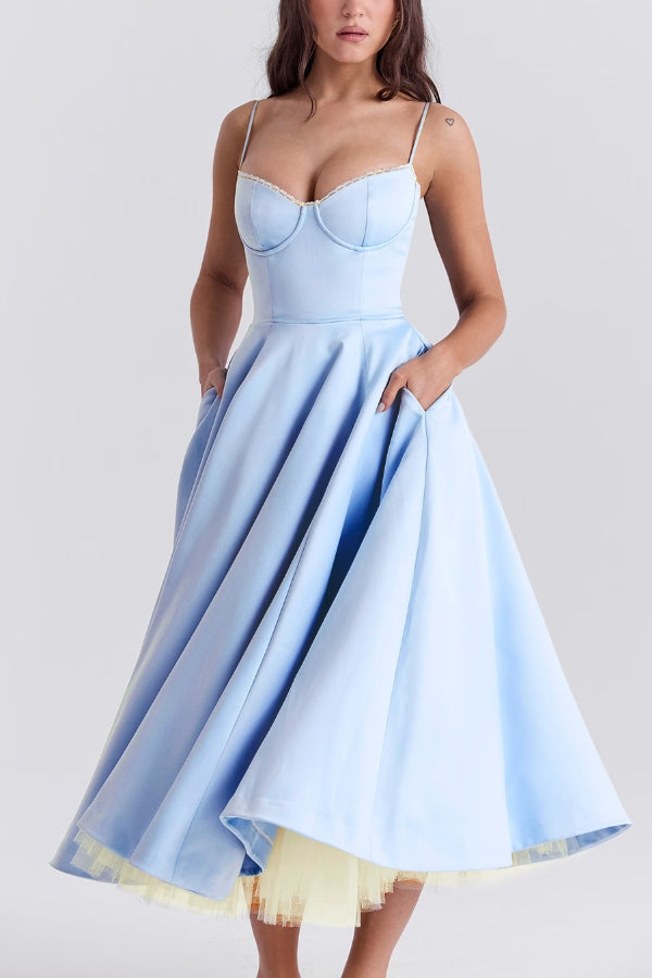 Marie – Strapless V-neck sleeveless Dress - Image 37