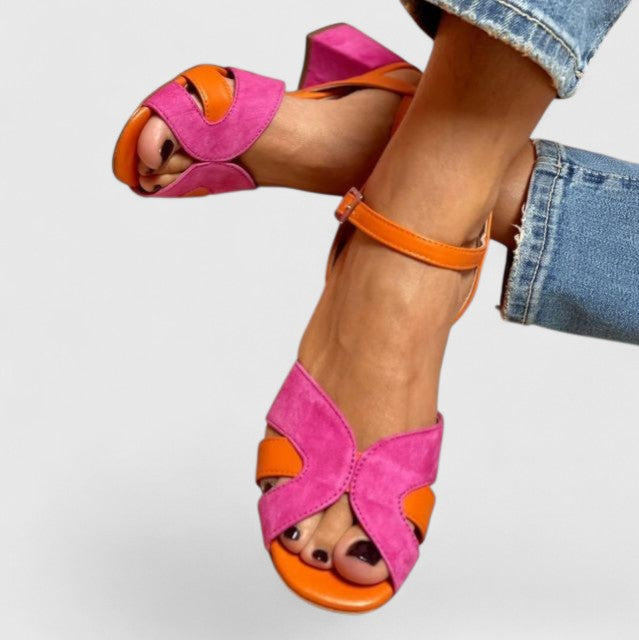Claudia – Stylish Block Heeled Sandals - Image 2