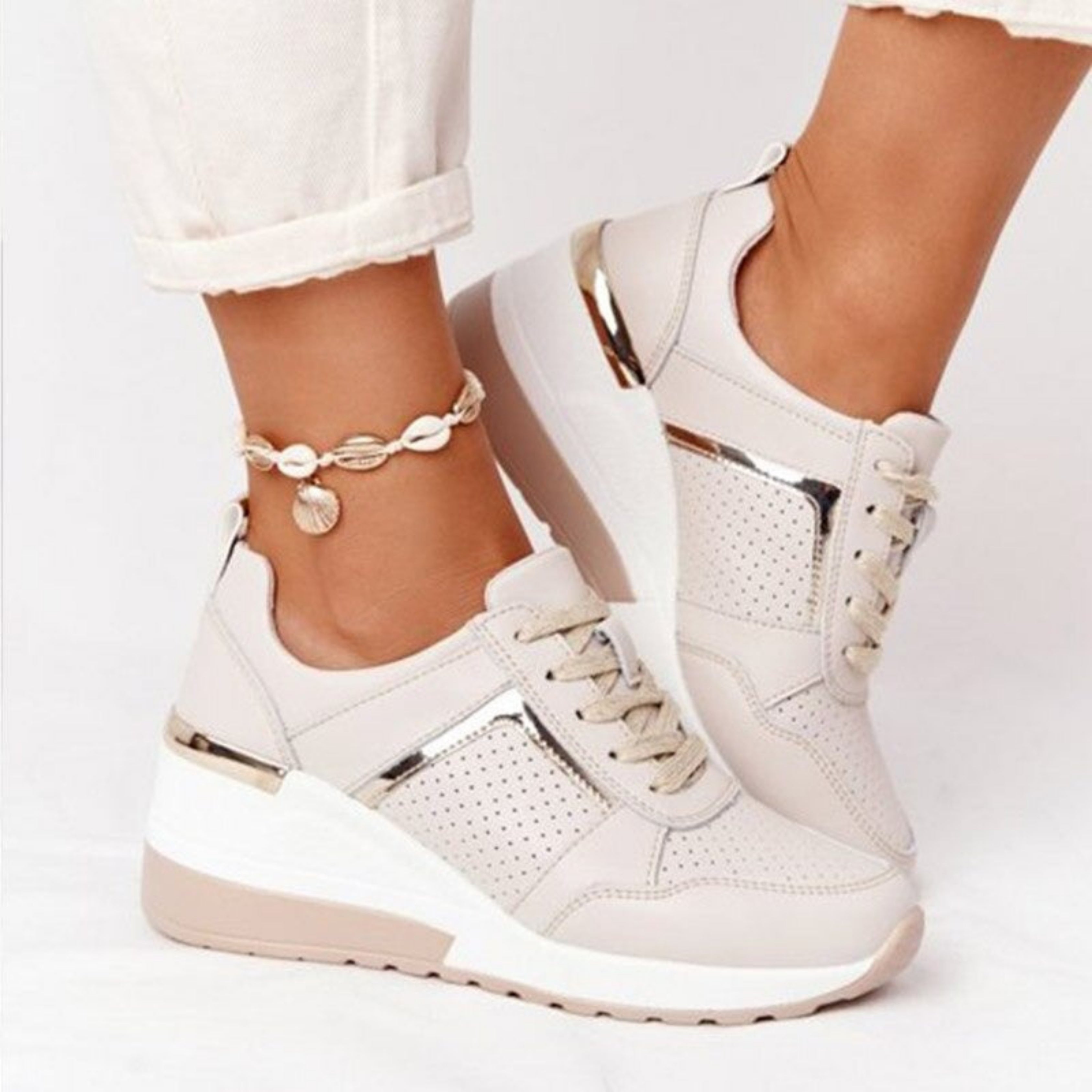 Mia – Trendy Wedge Sneakers - Image 3