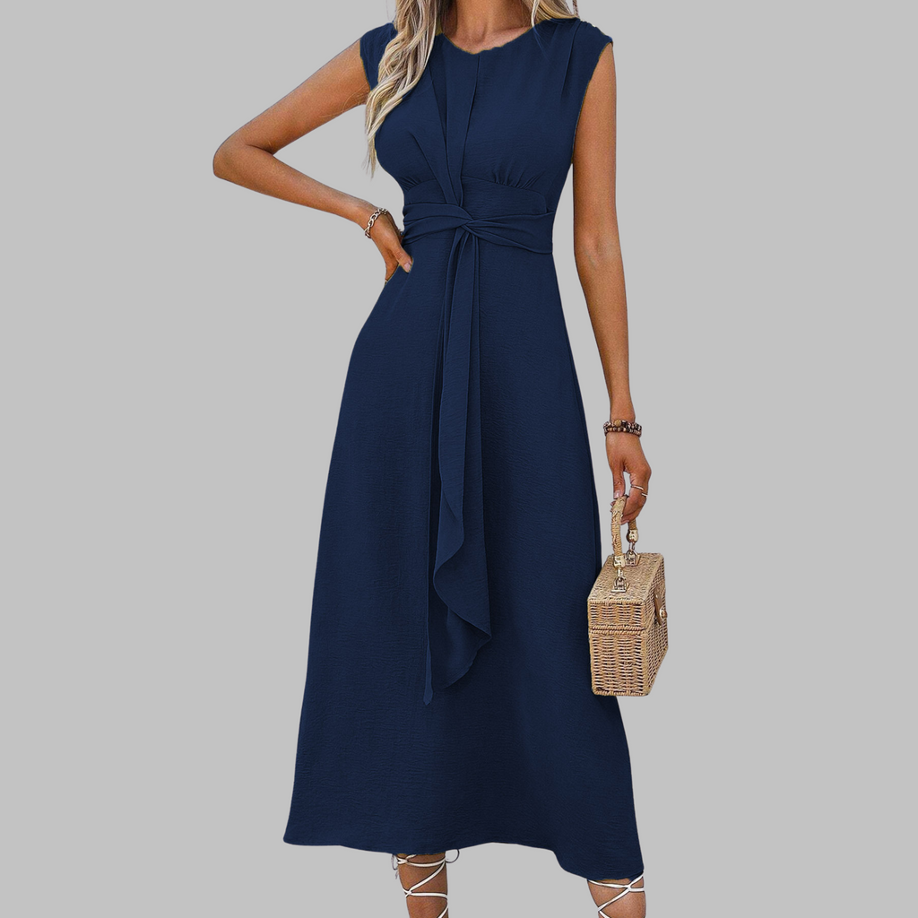 Lena – Women Sleeveless Round Neck Dress - Image 8