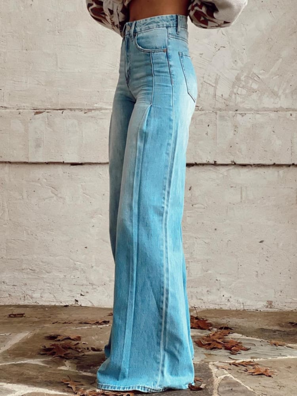 Brigitte – Wide-Leg Denim Trousers - Image 2