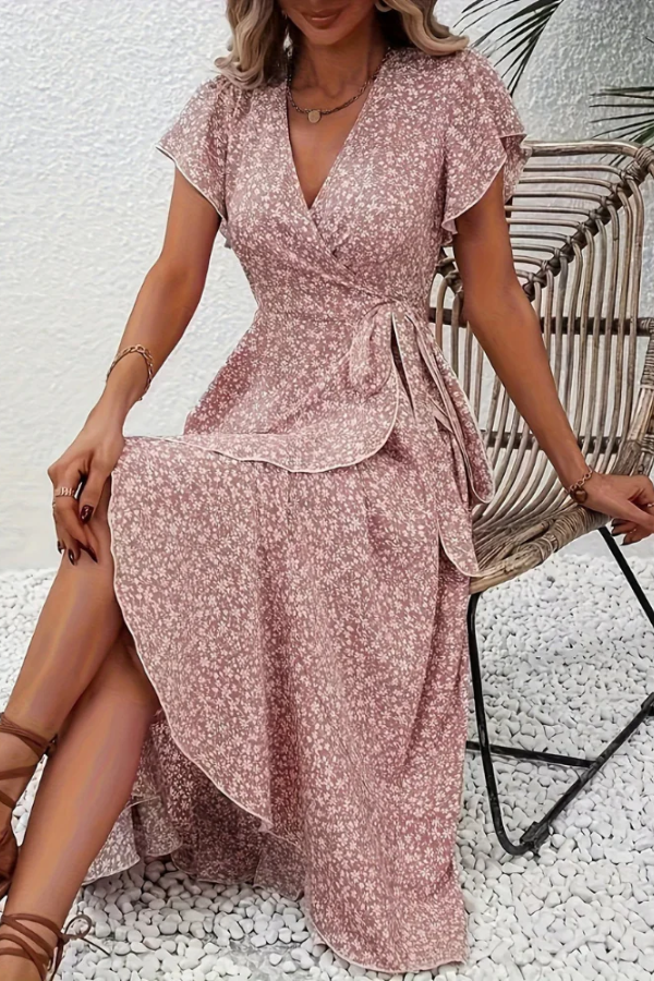 Wrap Dress for Women with Flattering Ruffle Hem - Image 17