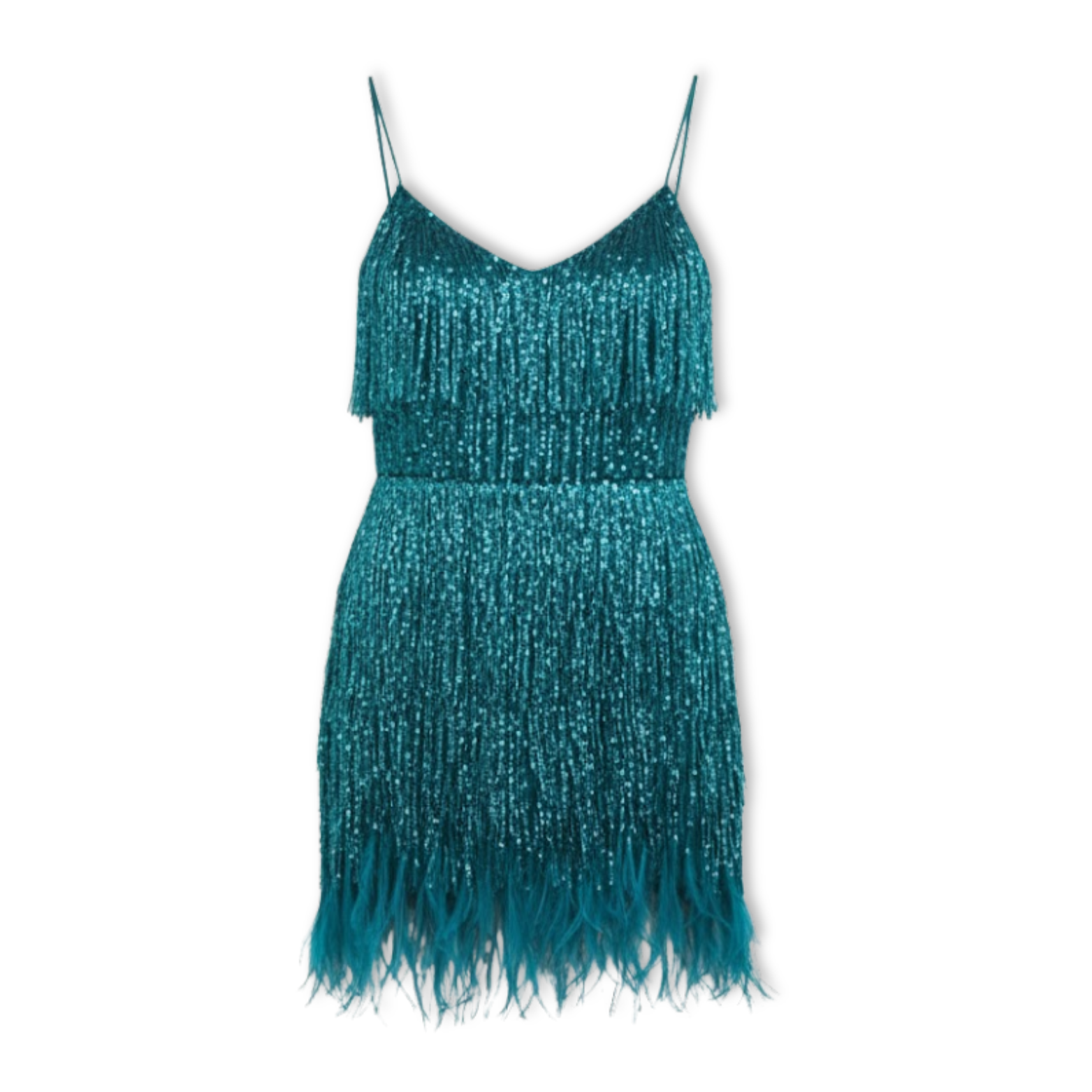 Sophia – Feather Trimmed Evening Dress - Image 6