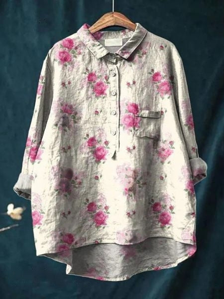 Lydia – Women Floral Print Blouse - Image 6