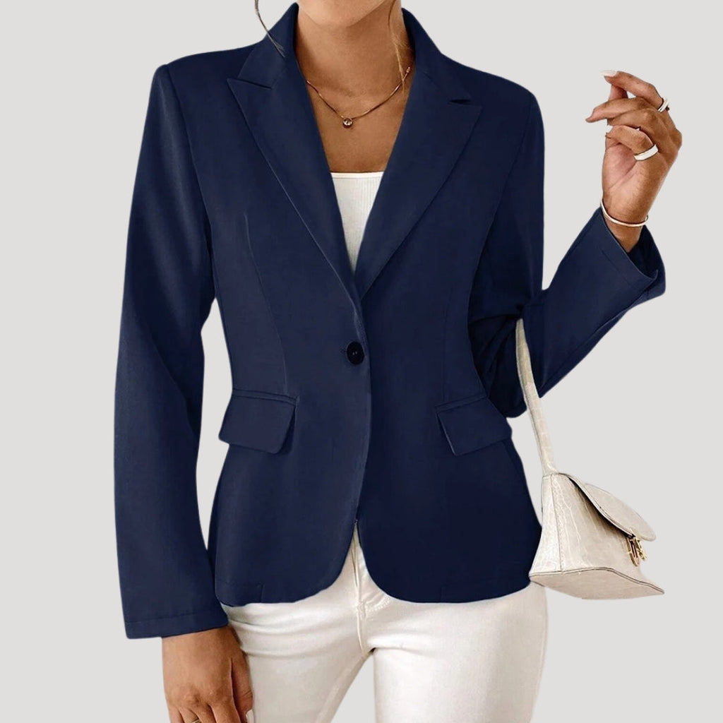 Blazer Women's Tailored Fit with Notched Collar - Image 3