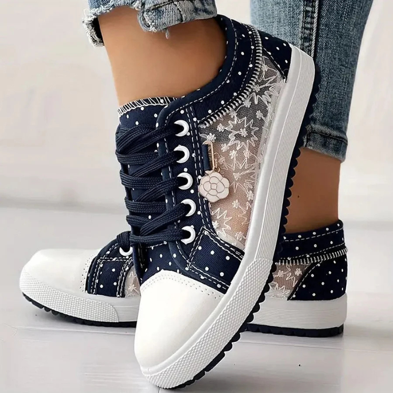 Lola – Women Casual Lace-Up Sneakers - Image 8