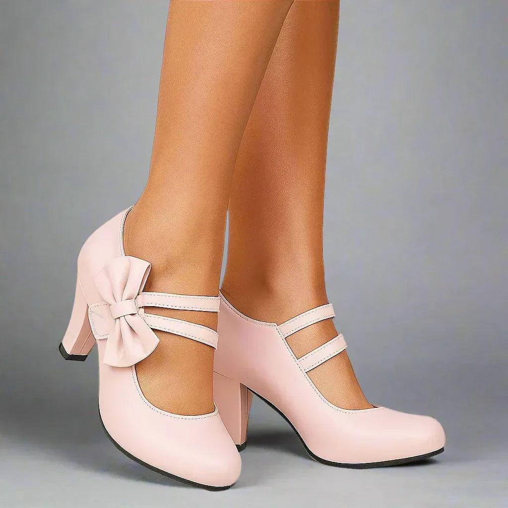 Elise – Elegant Bow Detail Heels - Image 6
