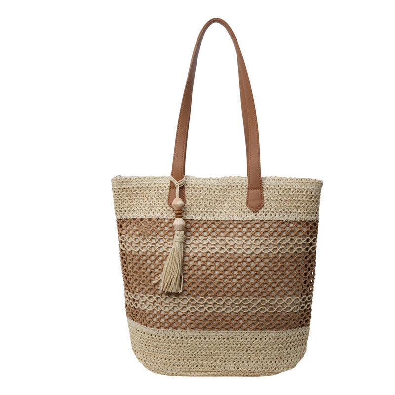 Mara – Stylish Woven Beach Bag - Image 5