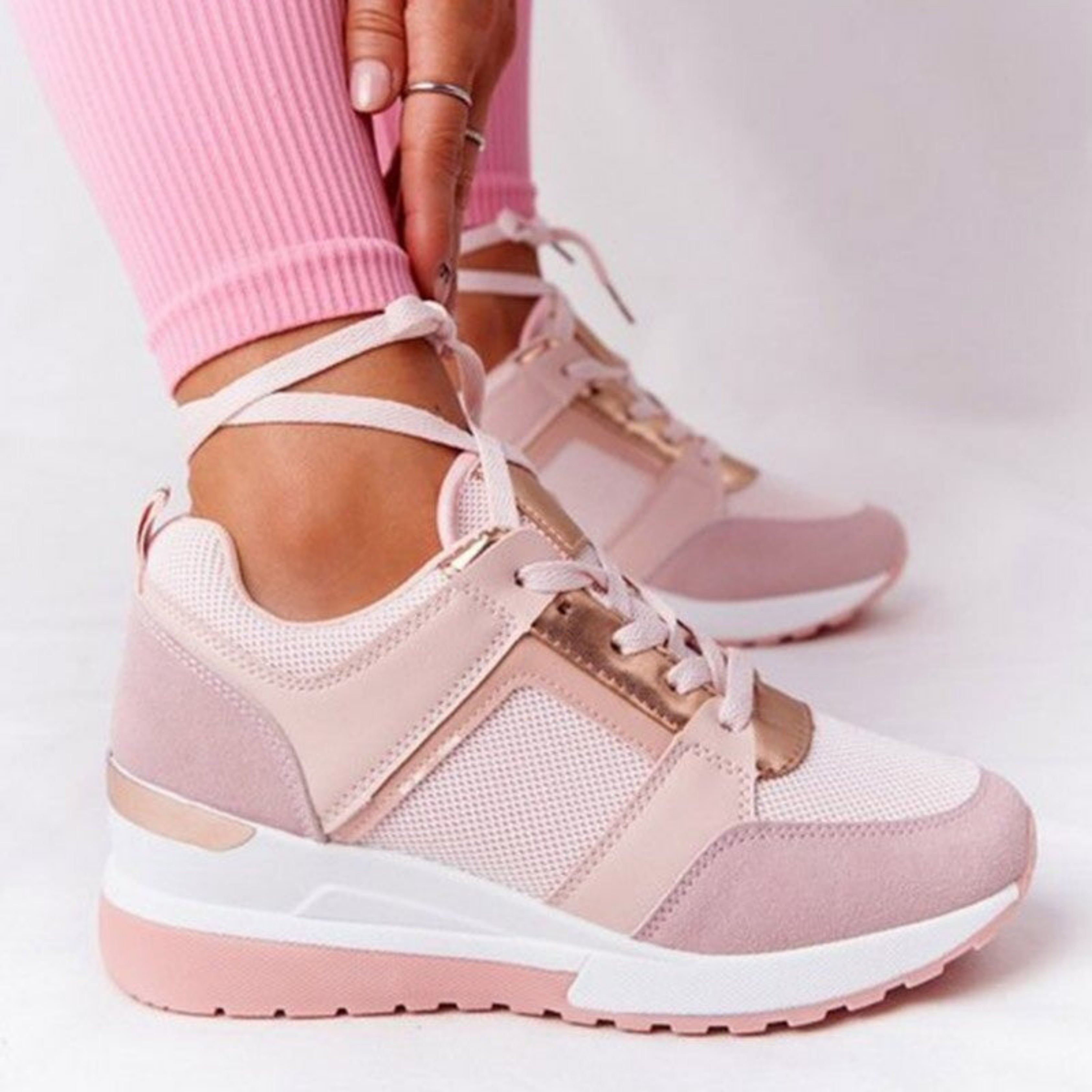 Mia – Trendy Wedge Sneakers - Image 2