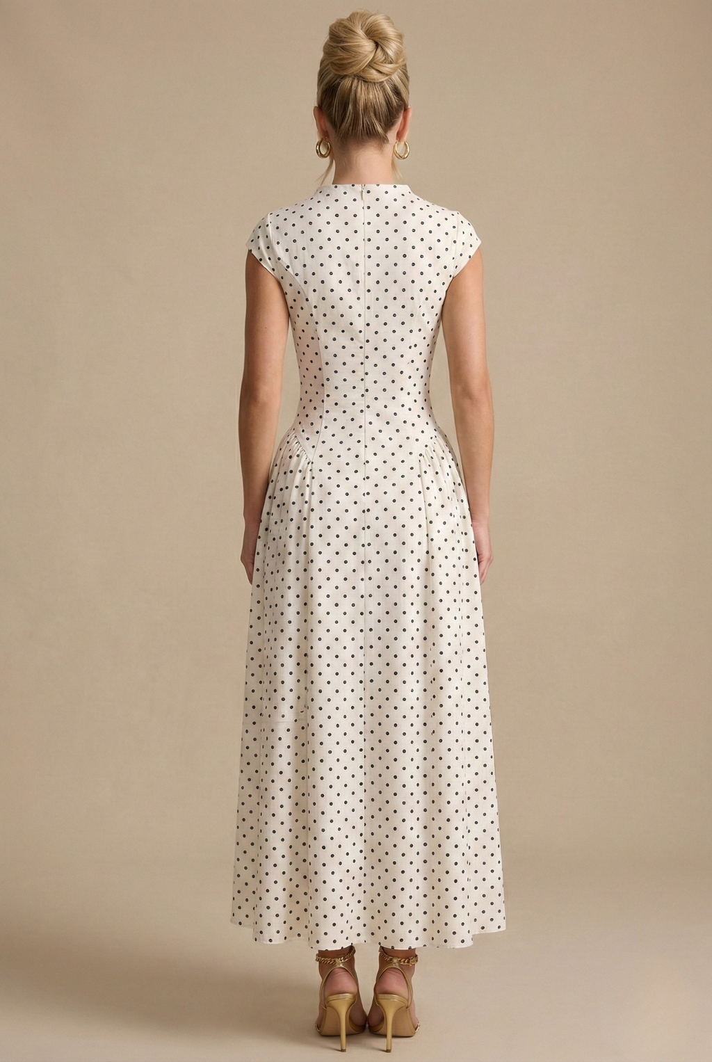 Ingrid – High Neck Cap Sleeve Dress - Image 2