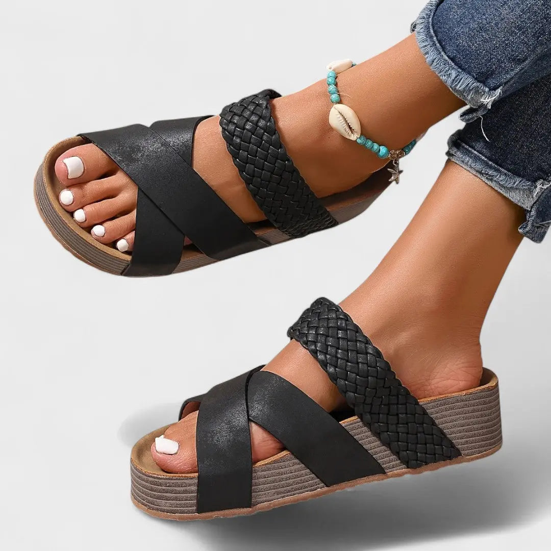 Cecilia – Stylish Cross-Strap Sandals - Image 7