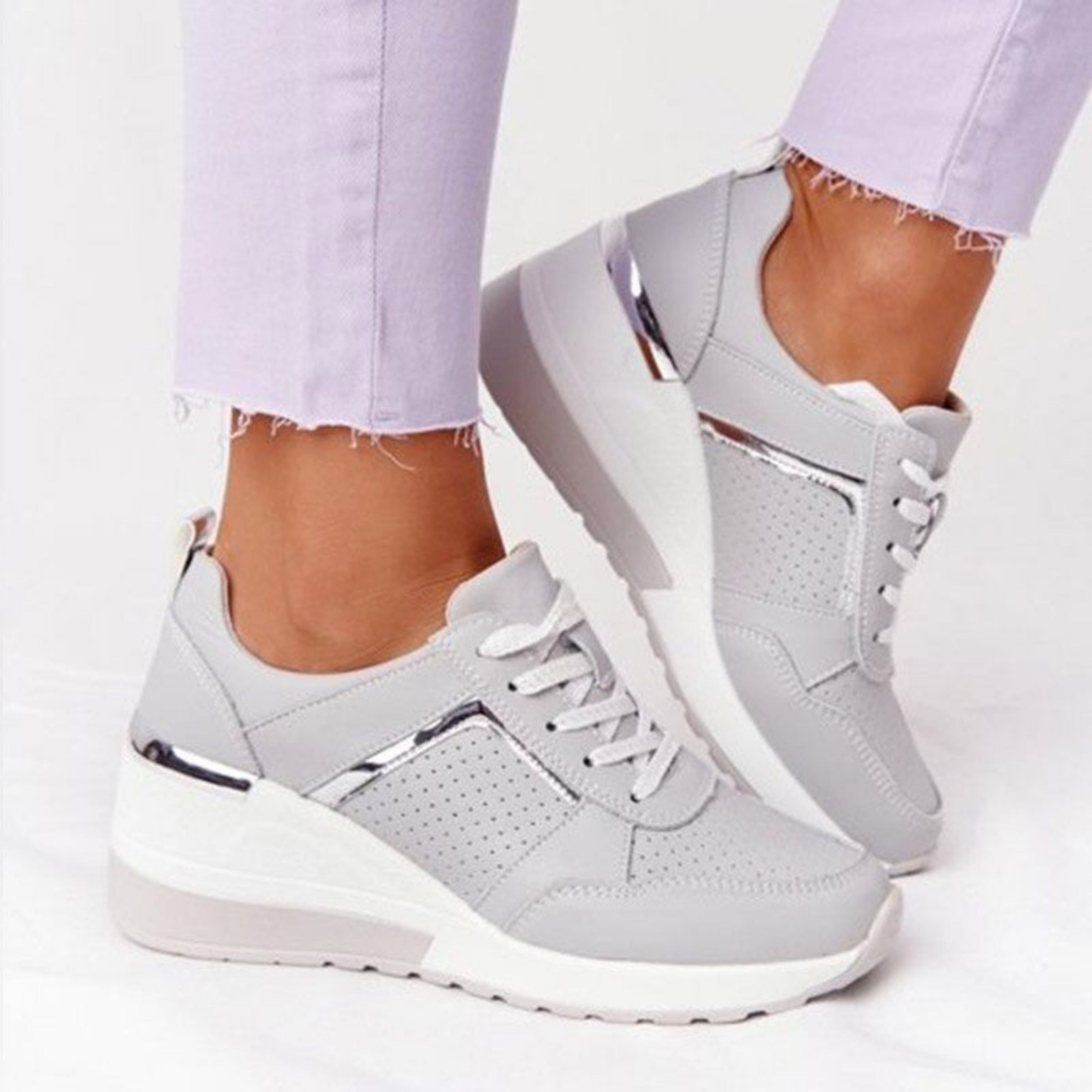 Mia – Trendy Wedge Sneakers - Image 4
