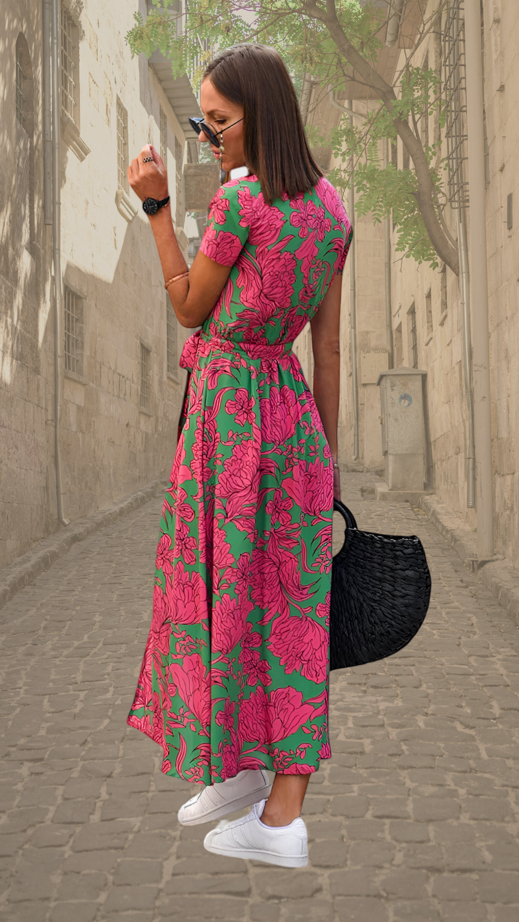 Alina – Floral Wrap Dress - Image 2
