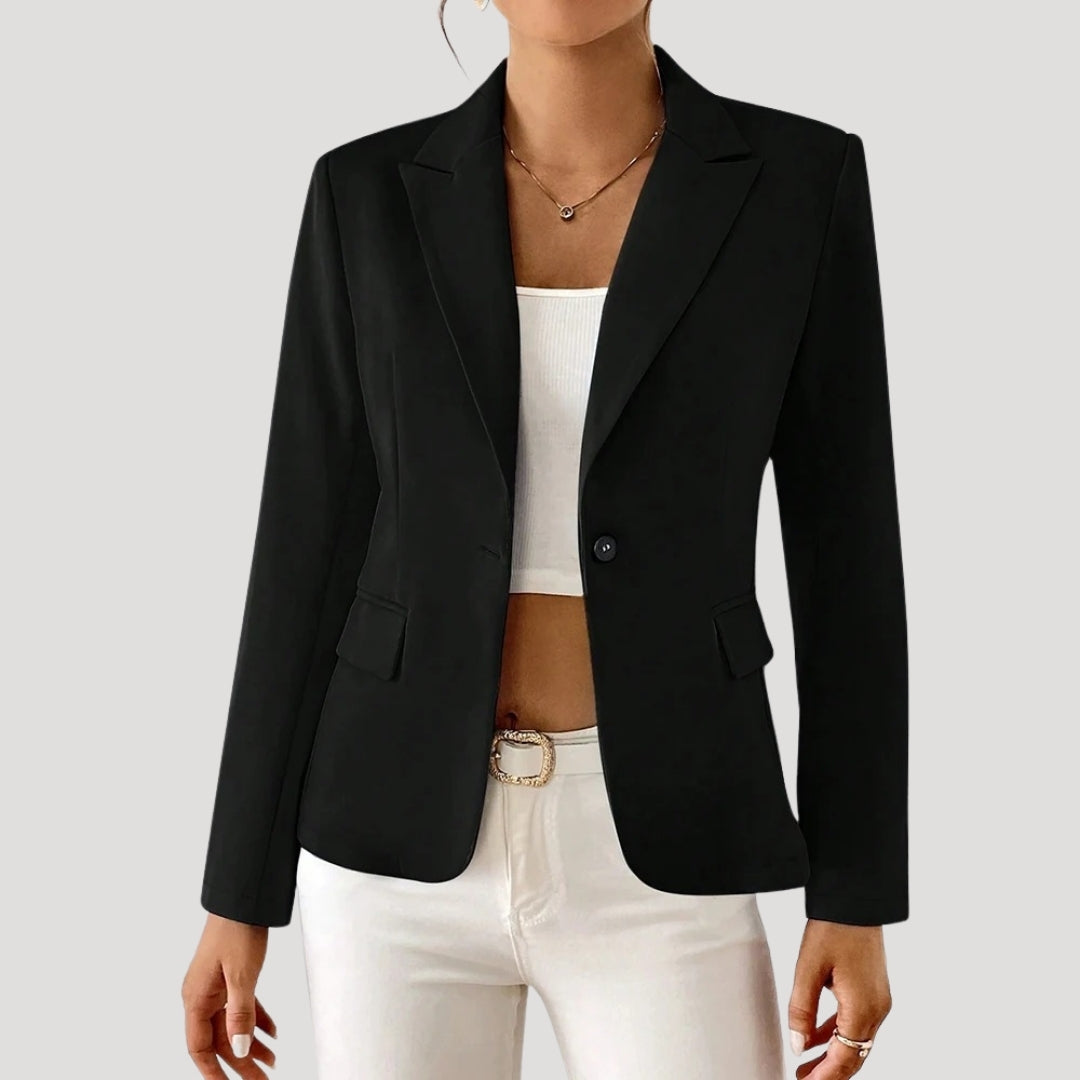 Blazer Women's Tailored Fit with Notched Collar - Image 4