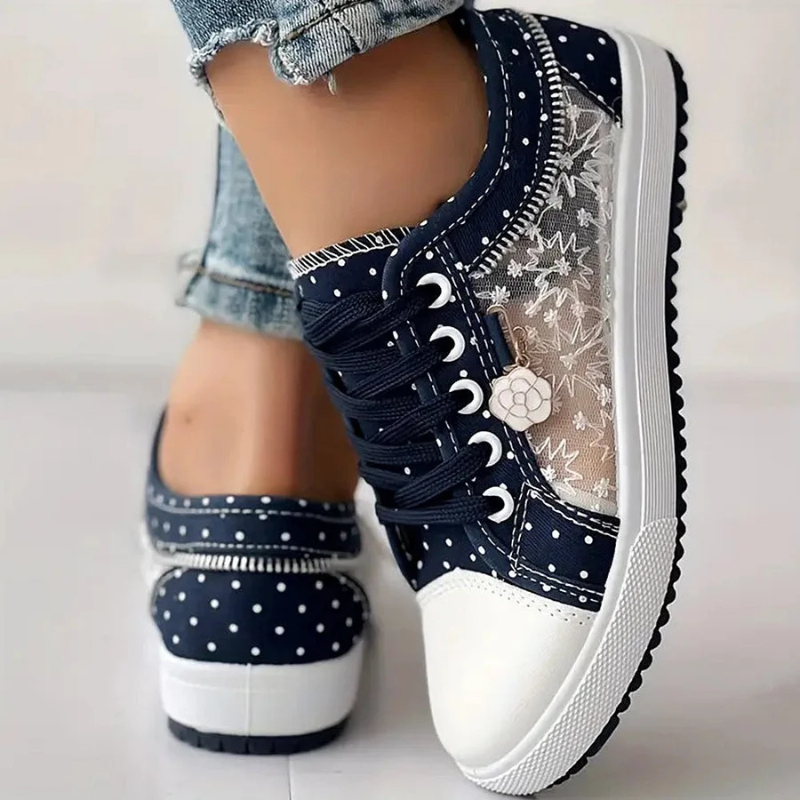 Lola – Women Casual Lace-Up Sneakers - Image 9